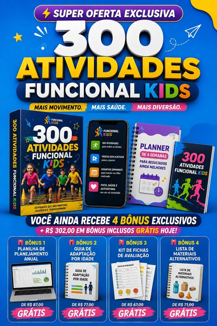 Super Oferta 300 Atividades Funcional Kids